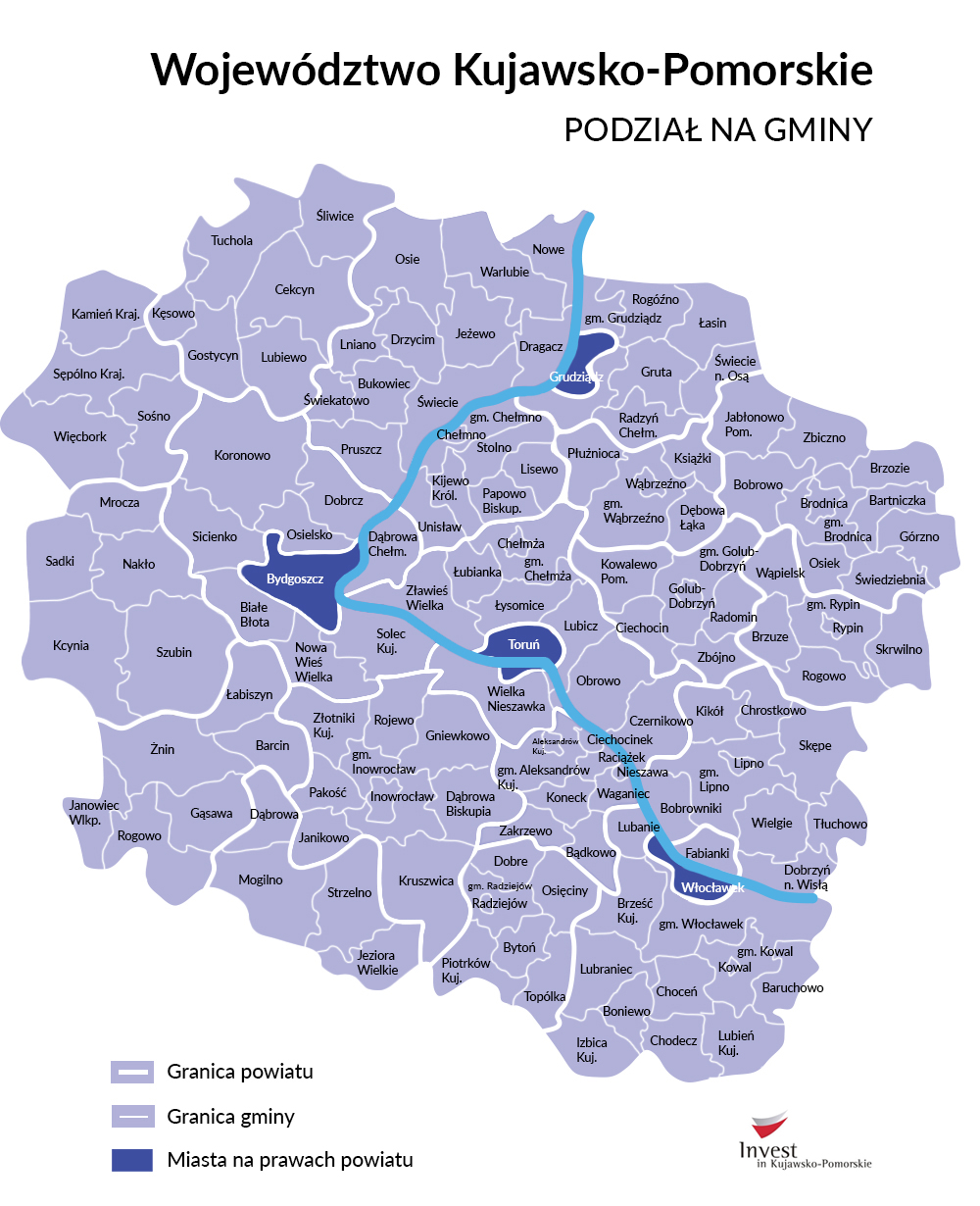 Podział województwa na gminy