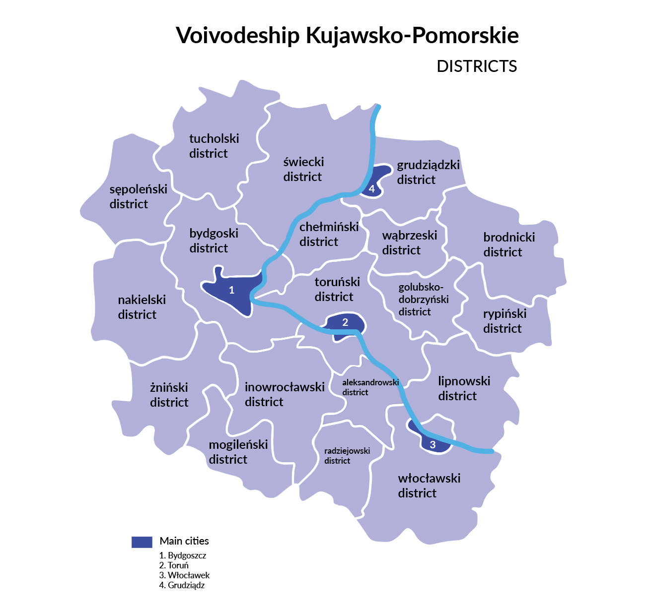 Podział województwa na powiaty